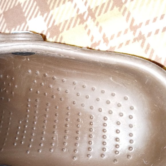 #54 Crocs NWT Brown 11/12-14XL M10-12 Wave Zone: "scratches" on 1 moveable part - Picture 7 of 11
